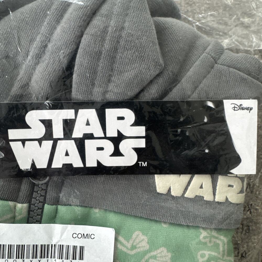 Star Wars Sweater Hoodie Baby Yoda Grogu Boys Size 3T New - Picture 4 of 4